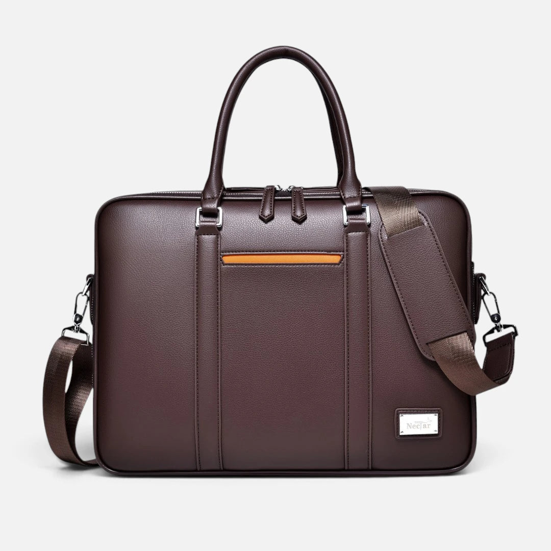 The ApexSync Leather Briefcase