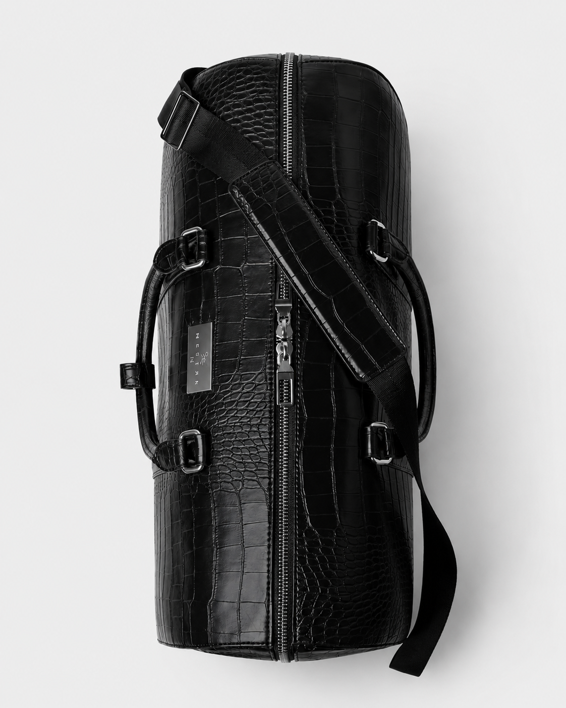 The Croc Crest Leather Duffle Bag