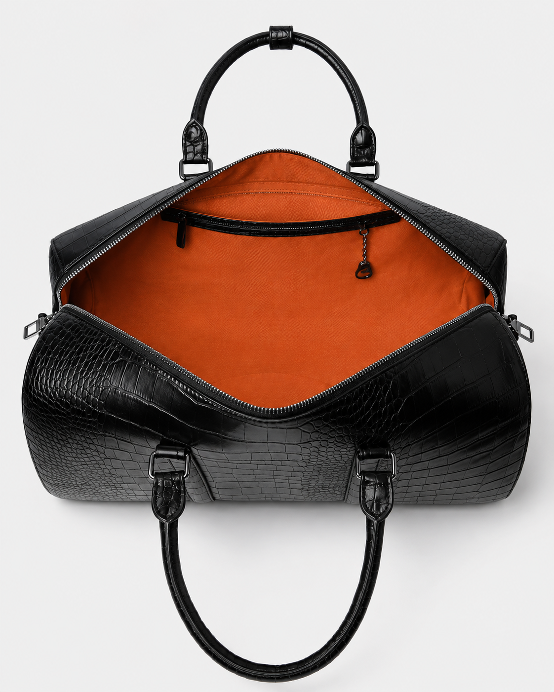 The Croc Crest Leather Duffle Bag