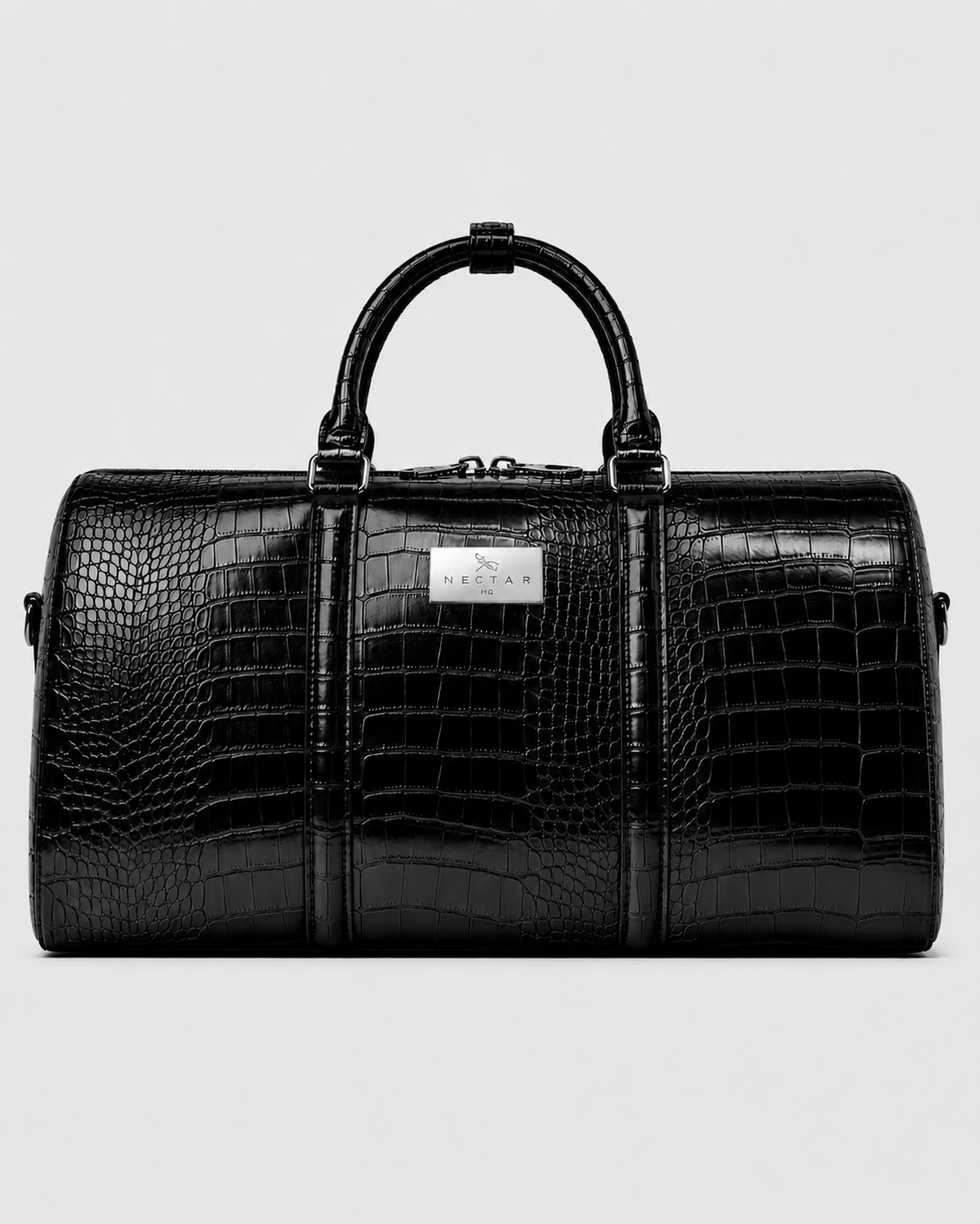 The Croc Crest Leather Duffle Bag
